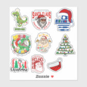 💚 Prettige Grinchkerst | Grappig Kerst T-shirt |  Sticker (Vel)
