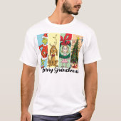 Prettige Grinchmas Vakantie Collage T-shirt (Voorkant)