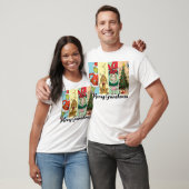 Prettige Grinchmas Vakantie Collage T-shirt (Unisex)