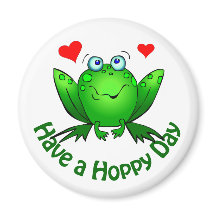 Prettige groene kikker met harten