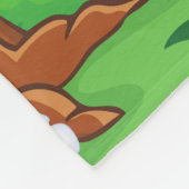 prettige grondstofdag in bos fleece deken (Hoek)