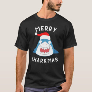 Prettige HaaiKerstmis, Grappige Haai Kerstmis T-shirt