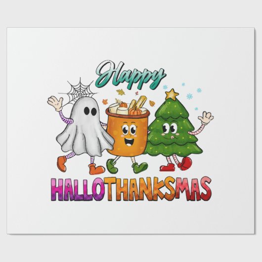 Prettige Hallothaanksmis Cadeaupapier (Vlak)