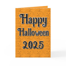 Prettige Halloween 2025 cadeau wenskaart