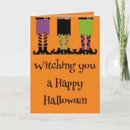 Prettige Halloween 5" x 7" dubbelgevouwen kaart