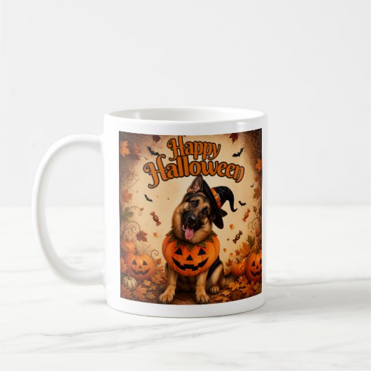 Prettige Halloween Grappige Honden Mok (Links)