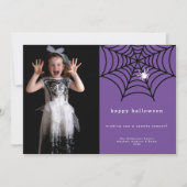 Prettige Halloween Griezeldraadweb Foto Sjabloon (Voorkant)