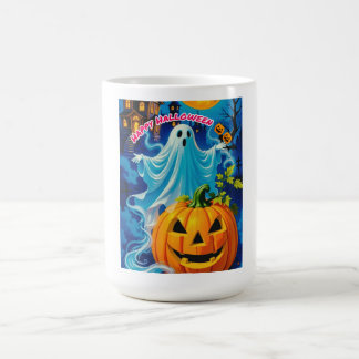 Prettige Halloween Griezelfant & Pompoen Mok