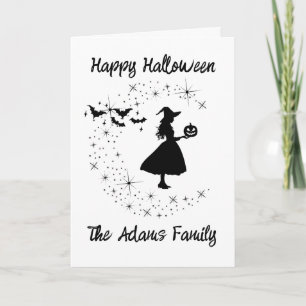 Prettige Halloween Groet Heks Kaart