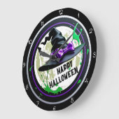 Prettige Halloween Heksenhoed Spatten Grote Klok (Hoek)
