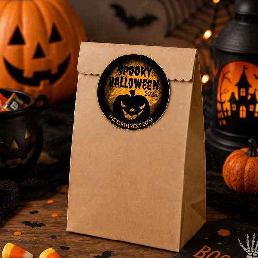 Prettige Halloween Jack-O-Lantern Stickers
