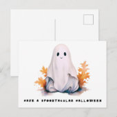 Prettige Halloween Kabouter Halloween Feestdagenkaart (Voorkant / Achterkant)