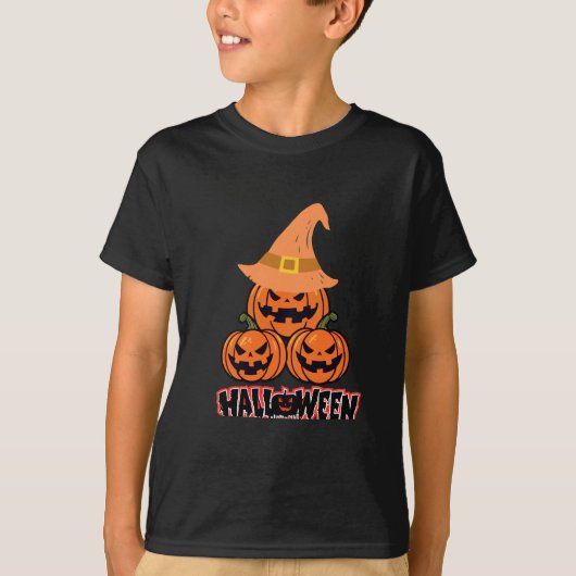 Prettige Halloween Kinderen Schattig T-shirt (Voorkant)