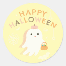 Prettige Halloween Klassieke Ronde Sticker