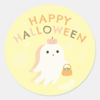 Prettige Halloween Klassieke Ronde Sticker