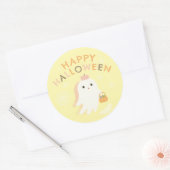 Prettige Halloween Klassieke Ronde Sticker (Envelop)
