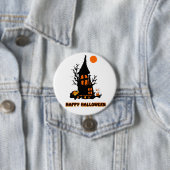 Prettige Halloween-knop Ronde Button 7,6 Cm (In situ)