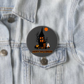 Prettige Halloween-knop Ronde Button 7,6 Cm (In situ)