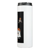 Prettige Halloween - knuffelige spookkoffie Thermosbeker (Achterkant)