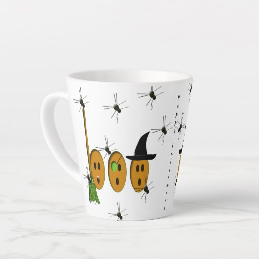 Prettige Halloween Latte Mok (Linkerhoek)