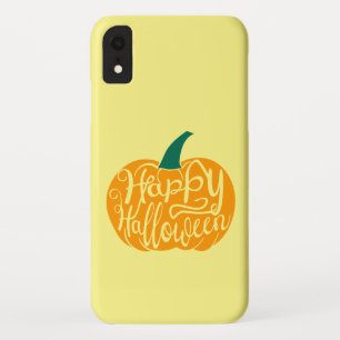 Prettige Halloween- lettering op uitgeholde pompoe Case-Mate iPhone Case
