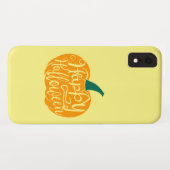Prettige Halloween- lettering op uitgeholde pompoe Case-Mate iPhone Case (Achterkant (horizontaal))