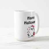 Prettige Halloween Leuke Pompoen Geest Koffiemok (Voorkant rechts)