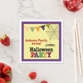 Prettige Halloween Leuke Spin & Web Kleurrijk Servetten (Insitu)