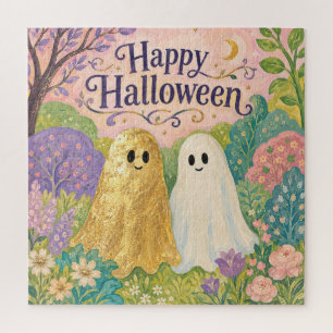 Prettige Halloween Lieve Geest Bloementuin Legpuzzel