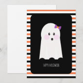 Prettige Halloween Lieve Geest Kaart (Voorkant / Achterkant)