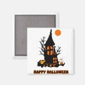 Prettige Halloween-magneet Magneet (Voorkant / Achterkant)