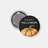 Prettige Halloween met grote pompoen Magneet (Voorkant / Achterkant)