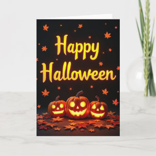 Prettige Halloween Nacht Kaart