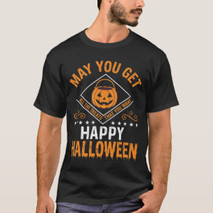 Prettige Halloween Pompoen Snoepjes Vector Design T-shirt