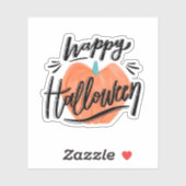 Prettige halloween pompoen sticker (Vel)