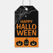 Prettige Halloween spin Cadeaulabel (Voorkant)
