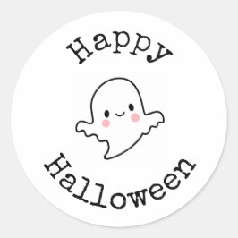 Prettige Halloween Sticker - Knuffel Kawaii Geest