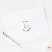 Prettige Halloween Sticker - Knuffel Kawaii Geest (Envelop)