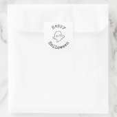 Prettige Halloween Sticker - Knuffel Kawaii Geest (Tas)