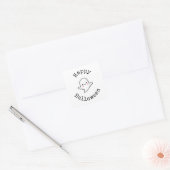 Prettige Halloween Sticker - Knuffel Kawaii Geest (Envelop)