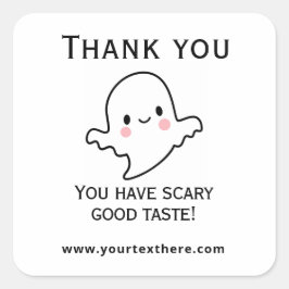 Prettige Halloween Sticker - Knuffel Kawaii Geest