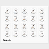 Prettige Halloween Sticker - Knuffel Kawaii Geest (Vel)