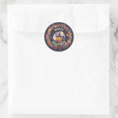 Prettige Halloween Sticker - Oude Pompoen (Tas)