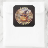 Prettige Halloween Sticker - Oude Pompoen (Tas)