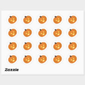 Prettige Halloween-thema Ronde Sticker (Vel)