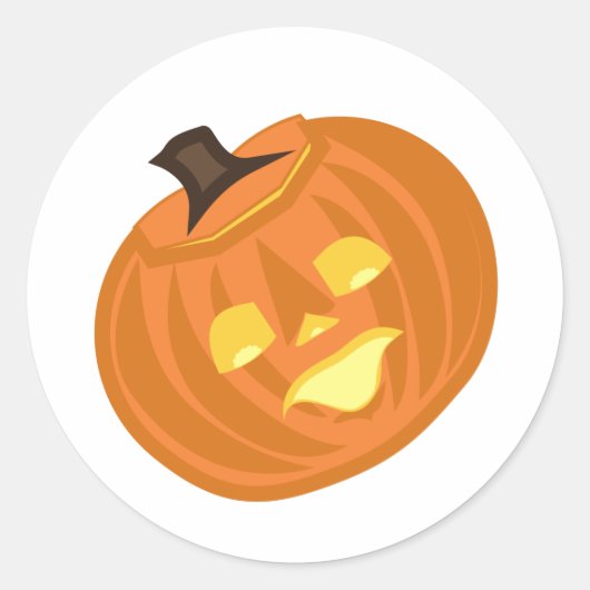 Prettige Halloween-thema Ronde Sticker (Voorkant)