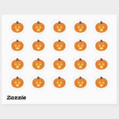 Prettige Halloween-thema Ronde Sticker (Vel)