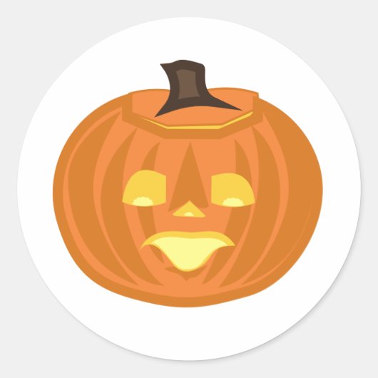 Prettige Halloween-thema Ronde Sticker (Voorkant)