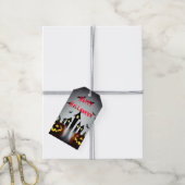 Prettige Halloween traktaties en griezelige Jack ' Cadeaulabel (Met Touw)