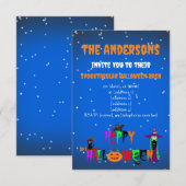 Prettige Halloween uitnodiging (Voorkant / Achterkant)